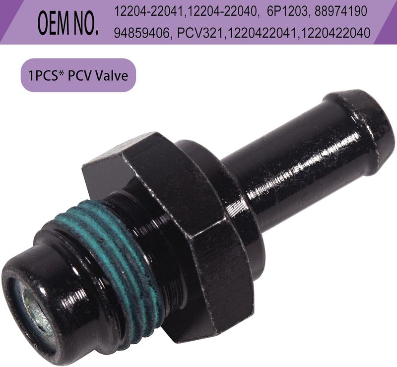 LYNSHINE 12204-22041 PCV Valve Compatible With Toyota Corolla 2000 2001 2002 2003 2004 2005 2006 2007 2008,Matrix 2003 2004 2005 2006 2007 2008,Chevrolet Prizm 2000 2001 2002. - Image 3
